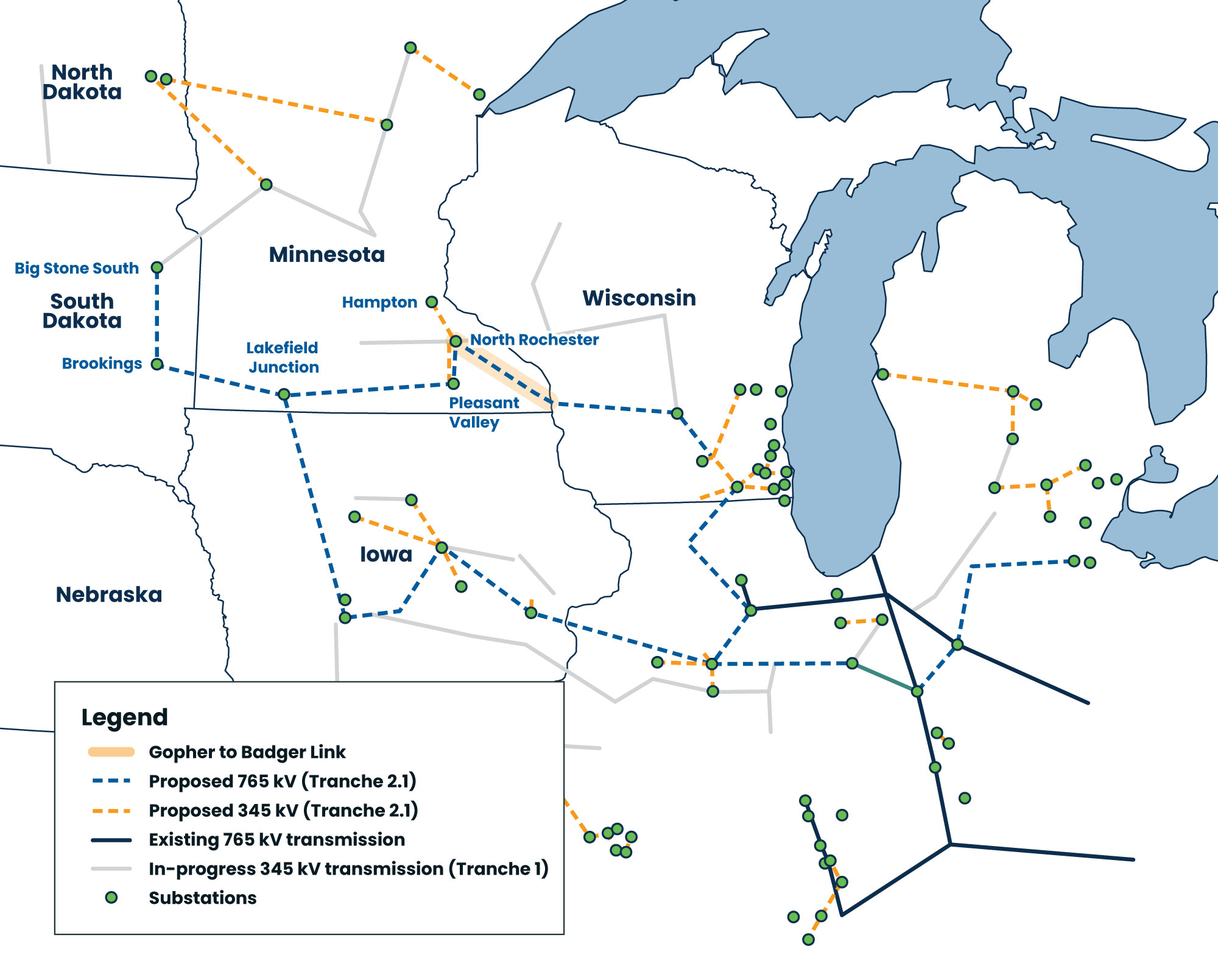 MISO’s final Tranche 2.1 map